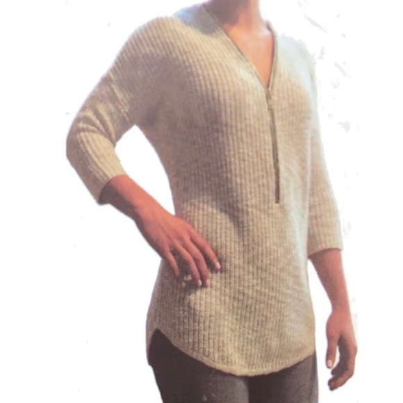 ABS Allen Schwartz knit sweater top L -44 chest - Picture 1 of 6